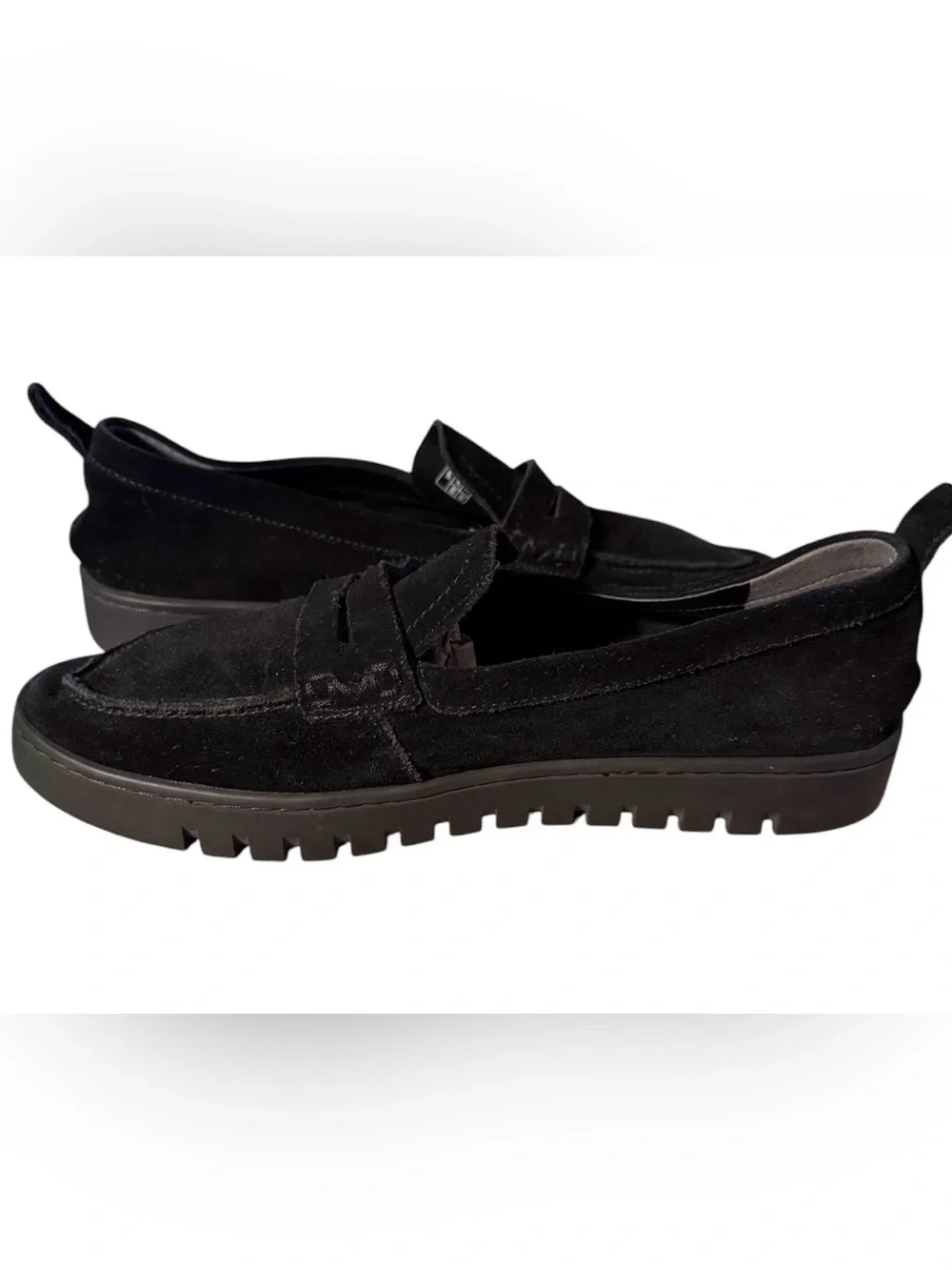 Vionic Uptown Hybrid Penny Loafer. Black Suede Size 9.5